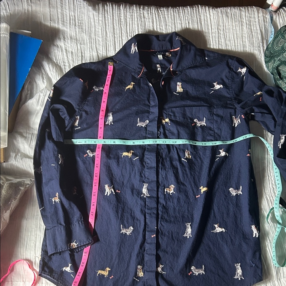 Joules Dark Blue Animal Pattern Blouse